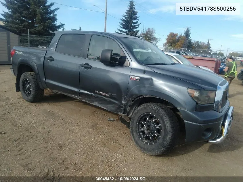 2008 Toyota Tundra Crewmax/Crewmax Sr5 VIN: 5TBDV54178S500256 Lot: 30045482