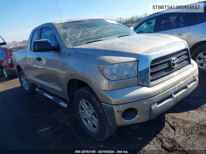 2008 Toyota Tundra Base 4.7L V8 VIN: 5TBBT54128S464957 Lot: 38783150