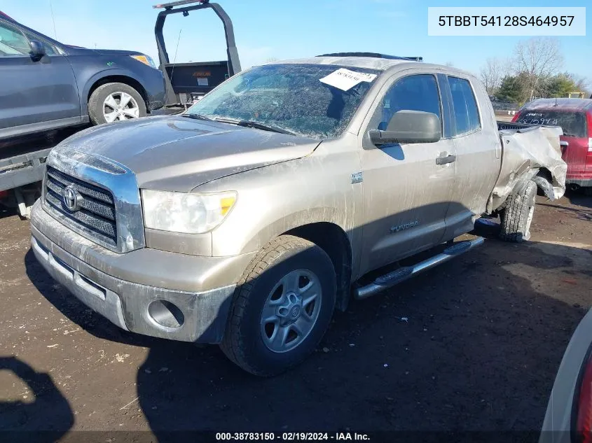 2008 Toyota Tundra Base 4.7L V8 VIN: 5TBBT54128S464957 Lot: 38783150