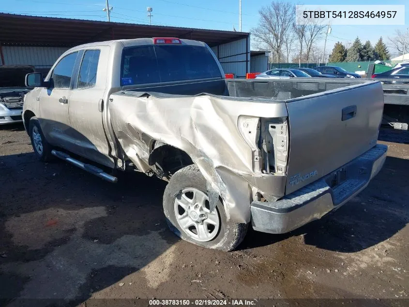 2008 Toyota Tundra Base 4.7L V8 VIN: 5TBBT54128S464957 Lot: 38783150