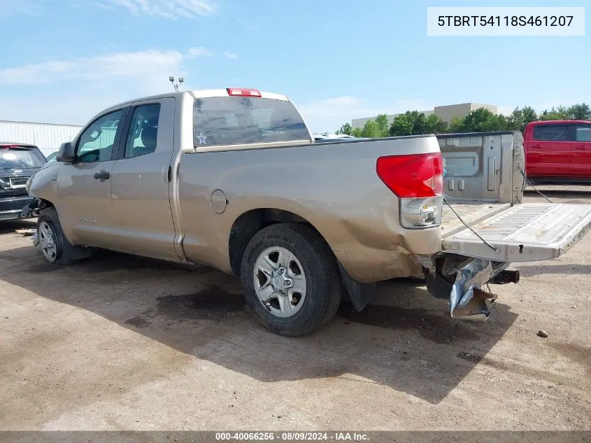 2008 Toyota Tundra Double Cab/Double Cab Sr5 VIN: 5TBRT54118S461207 Lot: 40066256