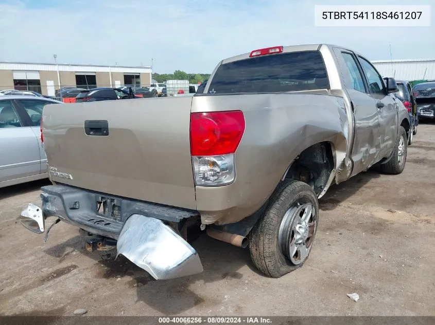 2008 Toyota Tundra Double Cab/Double Cab Sr5 VIN: 5TBRT54118S461207 Lot: 40066256