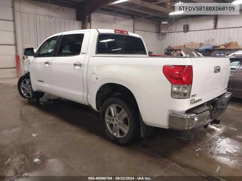 2008 Toyota Tundra Limited 5.7L V8 VIN: 5TFDV58188X068109 Lot: 40090784