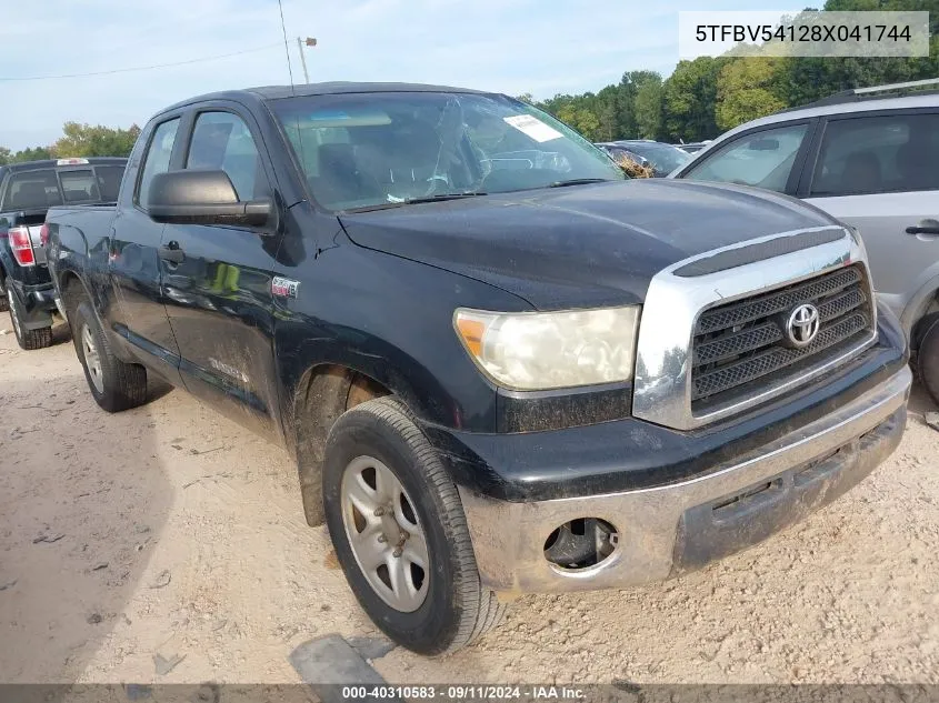 5TFBV54128X041744 2008 Toyota Tundra Double Cab/Double Cab Sr5