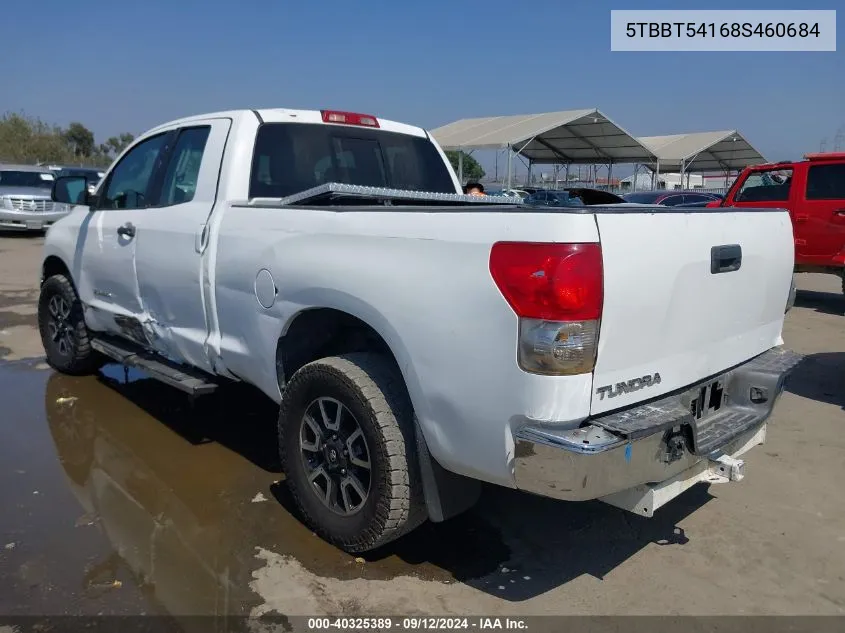 2008 Toyota Tundra Double Cab/Double Cab Sr5 VIN: 5TBBT54168S460684 Lot: 40325389