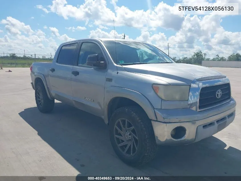 2008 Toyota Tundra Sr5 5.7L V8 VIN: 5TFEV54128X056130 Lot: 40349653