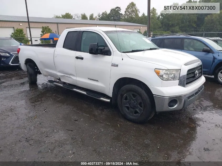 2008 Toyota Tundra Double Cab/Double Cab Sr5 VIN: 5TFCV541X8X007300 Lot: 40373371