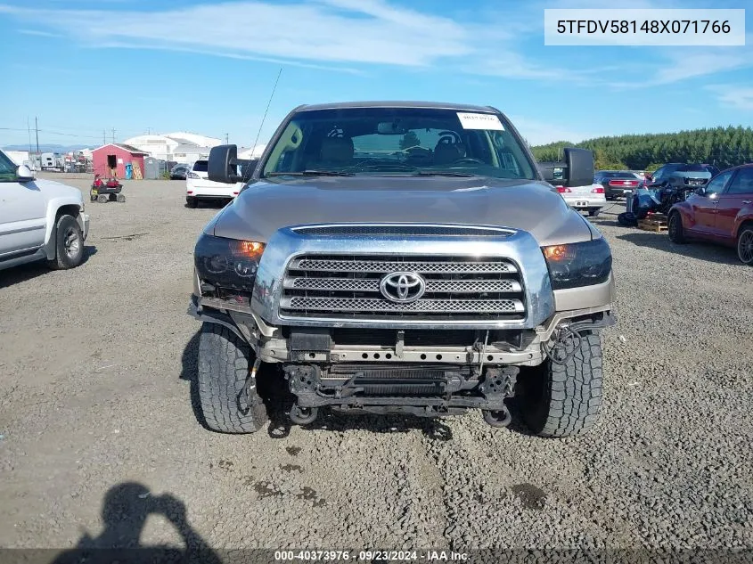 2008 Toyota Tundra Limited 5.7L V8 VIN: 5TFDV58148X071766 Lot: 40373976