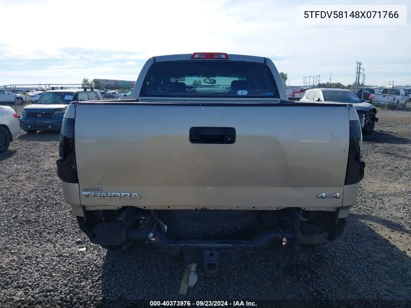 5TFDV58148X071766 2008 Toyota Tundra Limited 5.7L V8