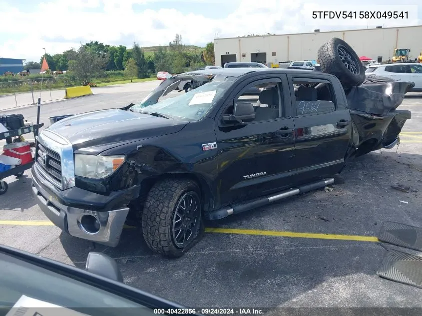 2008 Toyota Tundra Crewmax/Crewmax Sr5 VIN: 5TFDV54158X049541 Lot: 40422856