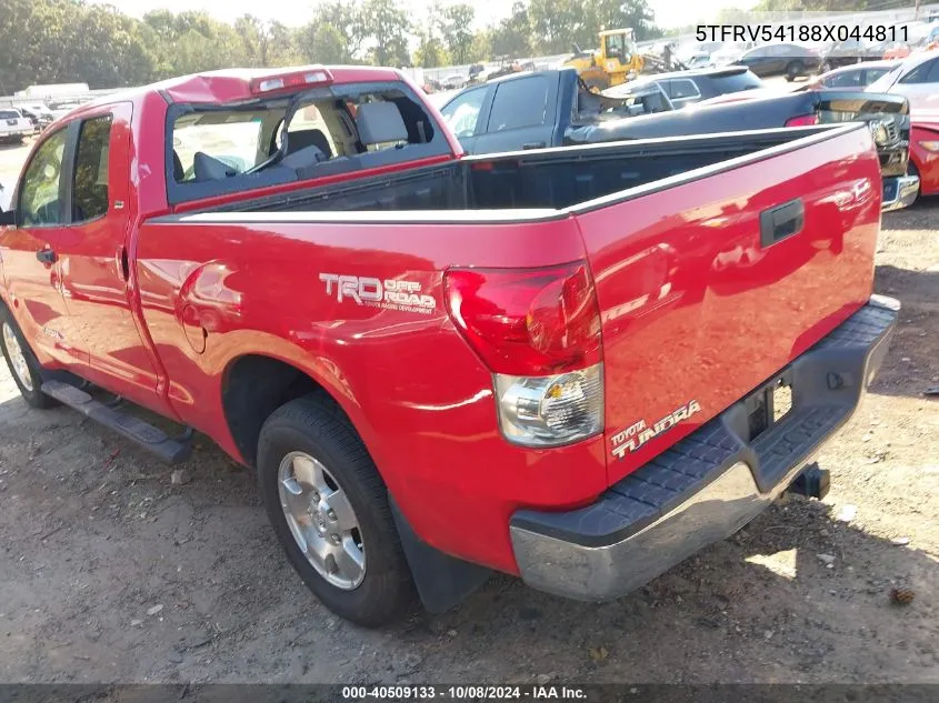 2008 Toyota Tundra Sr5 5.7L V8 VIN: 5TFRV54188X044811 Lot: 40509133