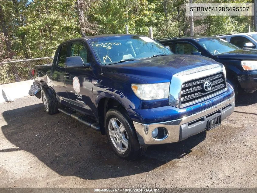 5TBBV54128S495507 2008 Toyota Tundra Sr5 5.7L V8