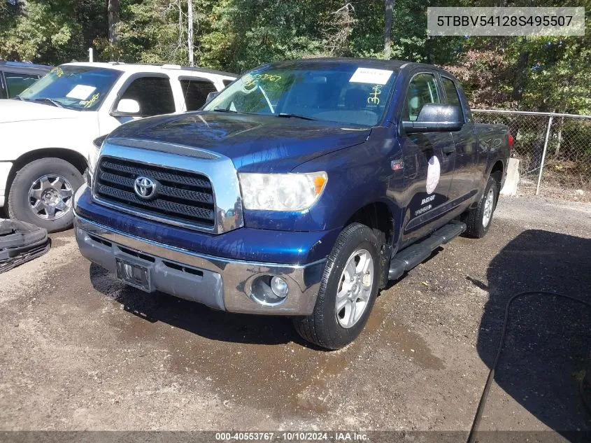 2008 Toyota Tundra Sr5 5.7L V8 VIN: 5TBBV54128S495507 Lot: 40553767