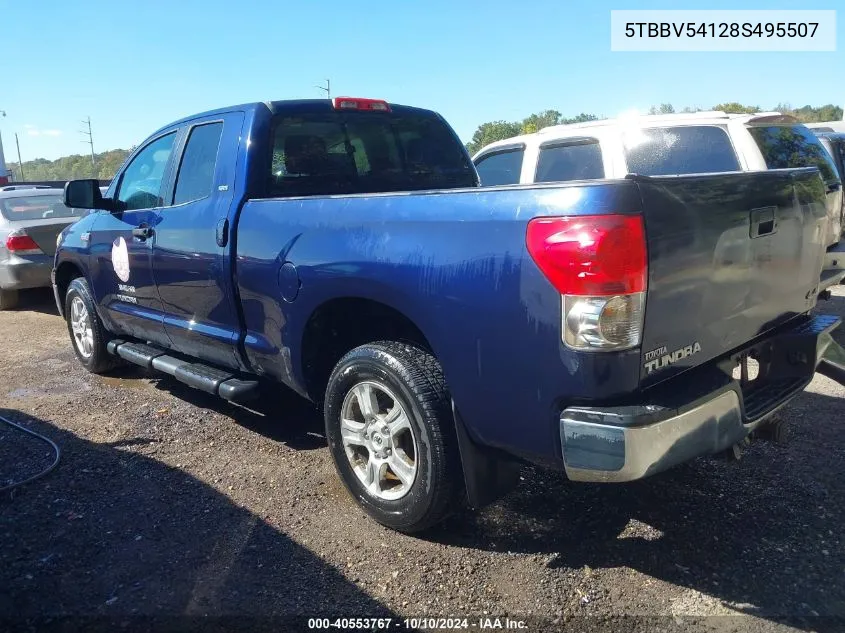 5TBBV54128S495507 2008 Toyota Tundra Sr5 5.7L V8