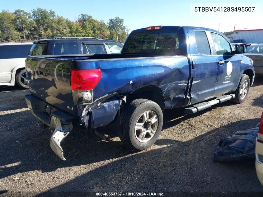 5TBBV54128S495507 2008 Toyota Tundra Sr5 5.7L V8