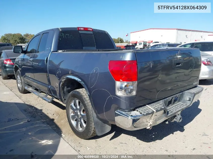 5TFRV54128X064309 2008 Toyota Tundra Double Cab/Double Cab Sr5