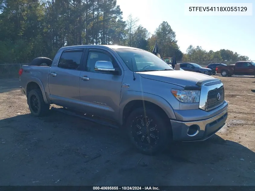 5TFEV54118X055129 2008 Toyota Tundra Sr5 5.7L V8