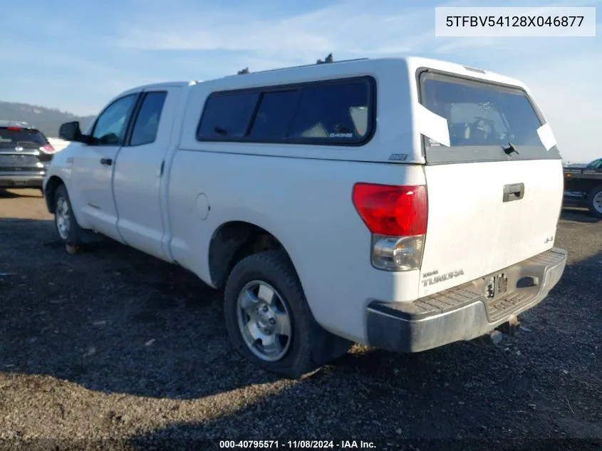 2008 Toyota Tundra Base 5.7L V8 VIN: 5TFBV54128X046877 Lot: 40795571