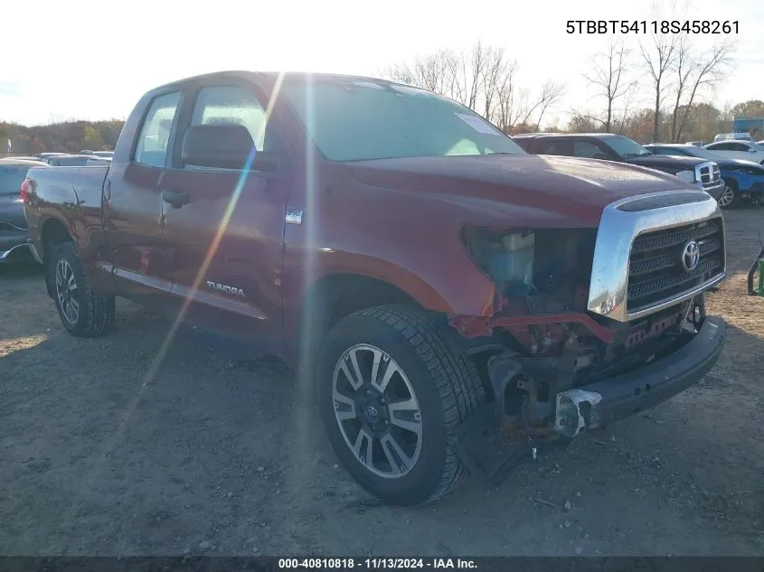 5TBBT54118S458261 2008 Toyota Tundra Base 4.7L V8