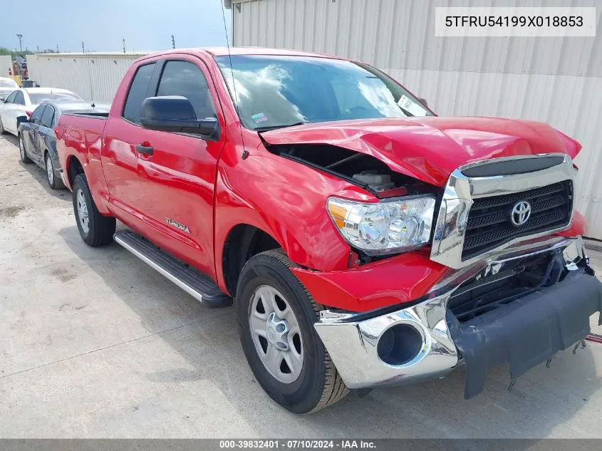 2009 Toyota Tundra Grade V6 VIN: 5TFRU54199X018853 Lot: 39832401