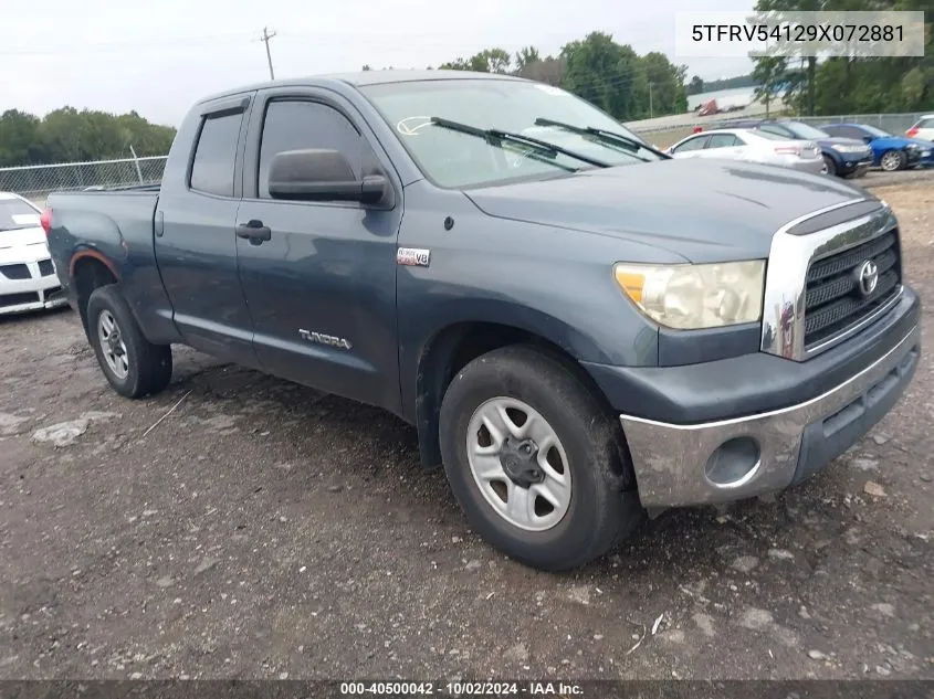 5TFRV54129X072881 2009 Toyota Tundra Grade 5.7L V8