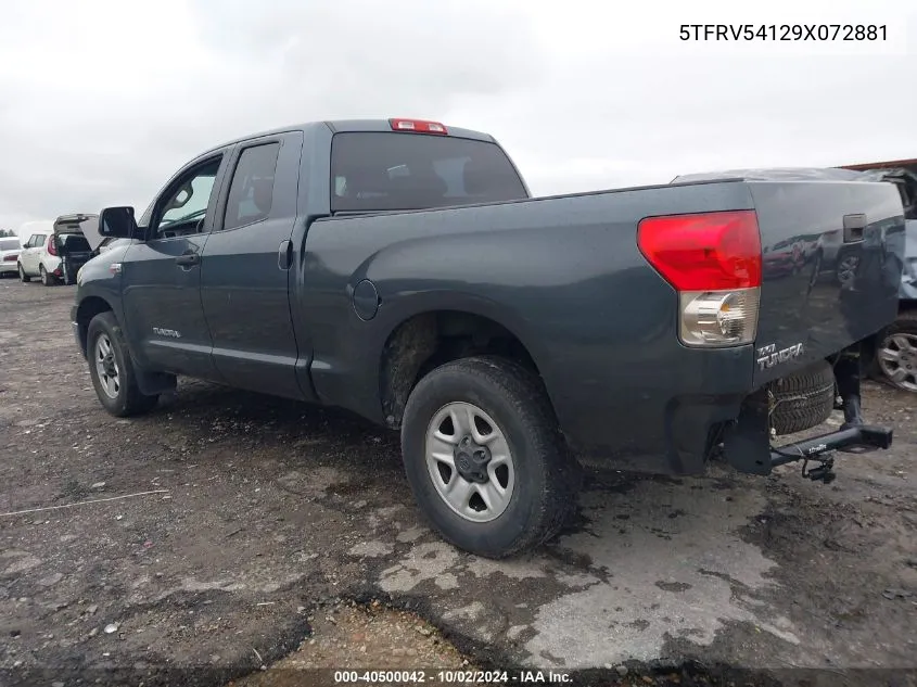 5TFRV54129X072881 2009 Toyota Tundra Grade 5.7L V8