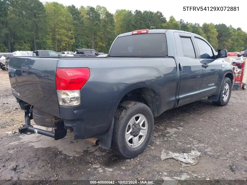 5TFRV54129X072881 2009 Toyota Tundra Grade 5.7L V8