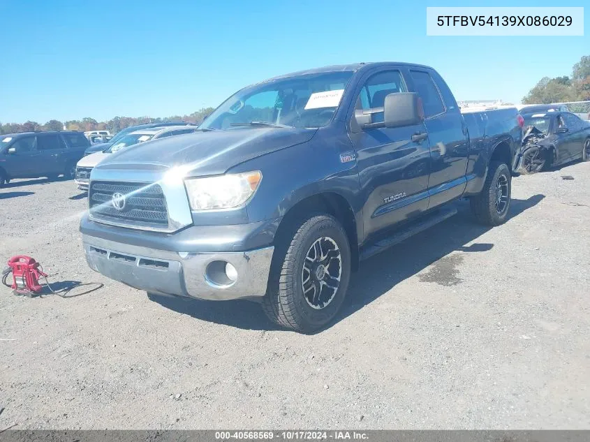 5TFBV54139X086029 2009 Toyota Tundra Sr5 5.7L V8