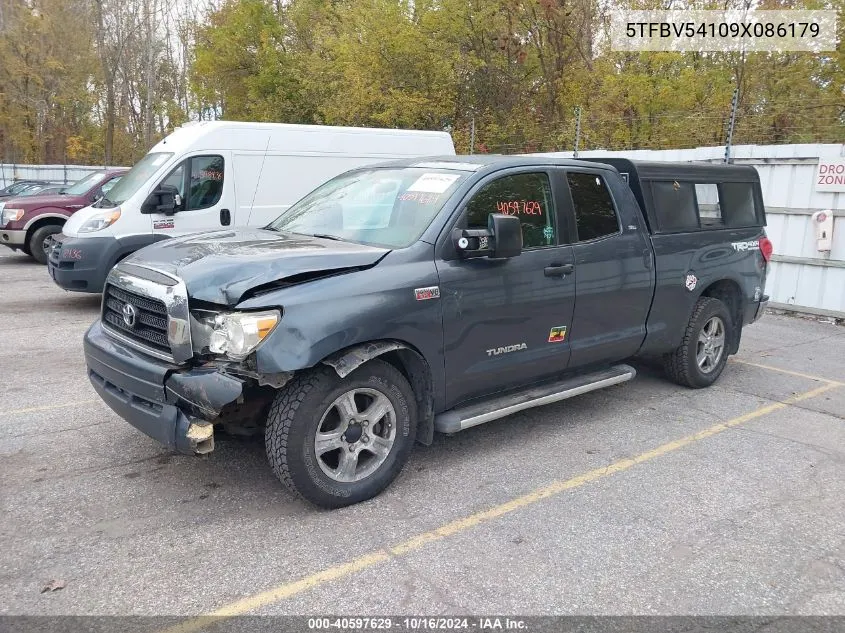 2009 Toyota Tundra Sr5 5.7L V8 VIN: 5TFBV54109X086179 Lot: 40597629