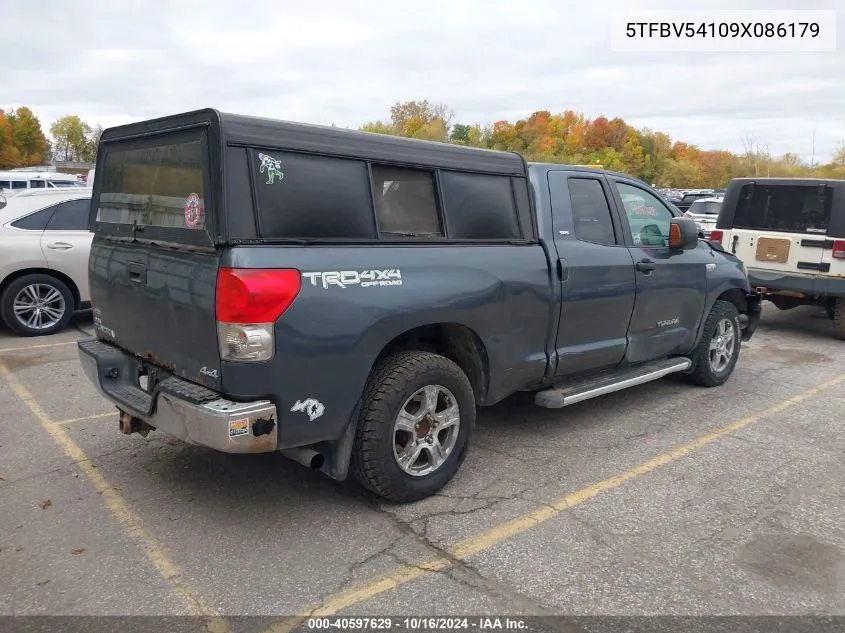 2009 Toyota Tundra Sr5 5.7L V8 VIN: 5TFBV54109X086179 Lot: 40597629