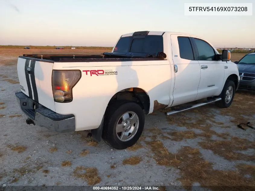 2009 Toyota Tundra Sr5 5.7L V8 VIN: 5TFRV54169X073208 Lot: 40694352