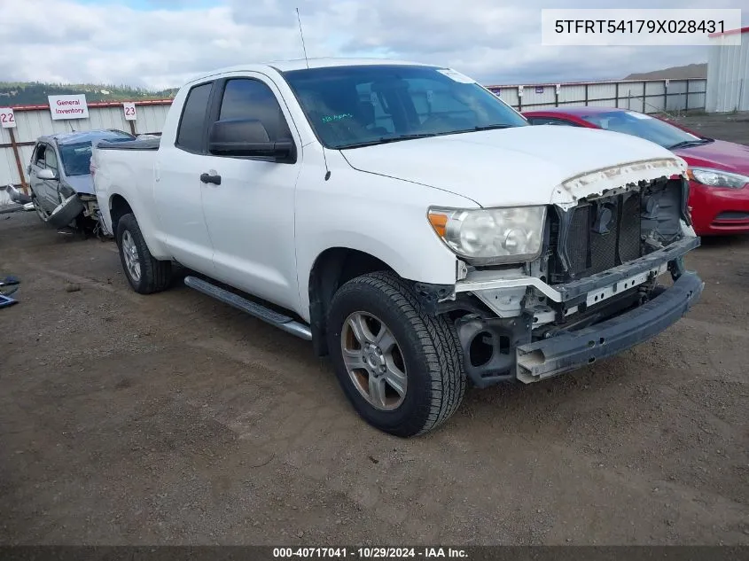 2009 Toyota Tundra Grade 4.7L V8 VIN: 5TFRT54179X028431 Lot: 40717041