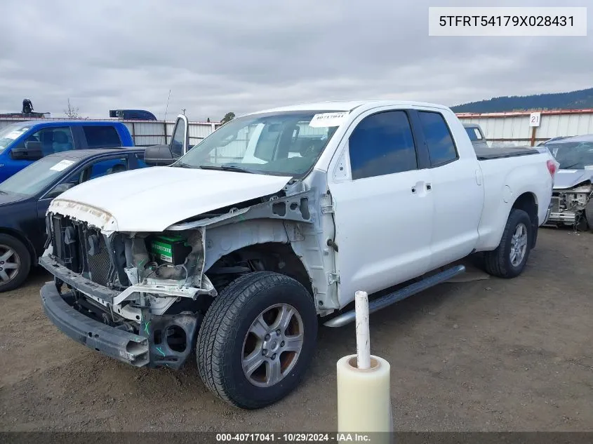 2009 Toyota Tundra Grade 4.7L V8 VIN: 5TFRT54179X028431 Lot: 40717041