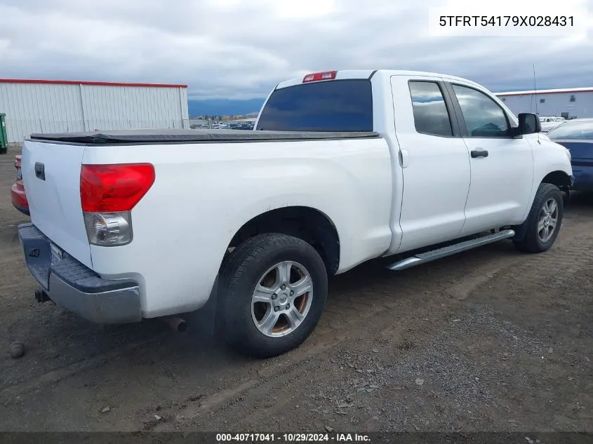 2009 Toyota Tundra Grade 4.7L V8 VIN: 5TFRT54179X028431 Lot: 40717041