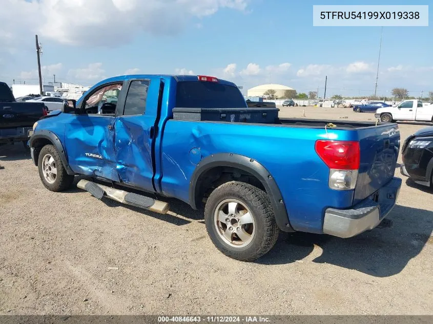 2009 Toyota Tundra Grade V6 VIN: 5TFRU54199X019338 Lot: 40846643