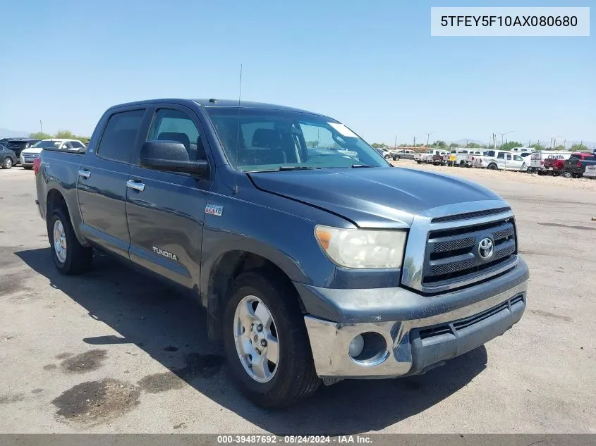 2010 Toyota Tundra Grade 5.7L V8 VIN: 5TFEY5F10AX080680 Lot: 39487692