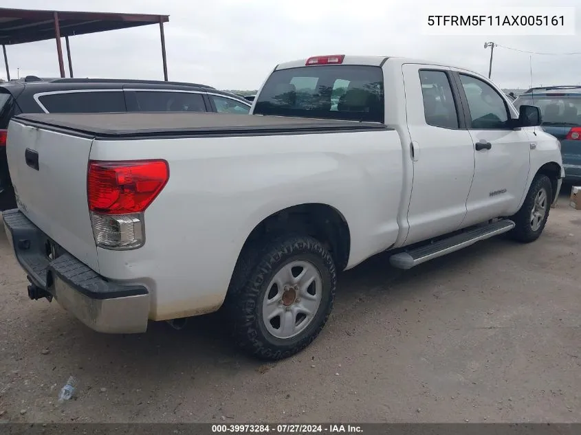 2010 Toyota Tundra Grade 4.6L V8 VIN: 5TFRM5F11AX005161 Lot: 39973284