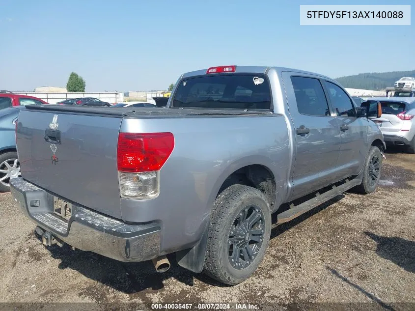 2010 Toyota Tundra Grade 5.7L V8 VIN: 5TFDY5F13AX140088 Lot: 40035457