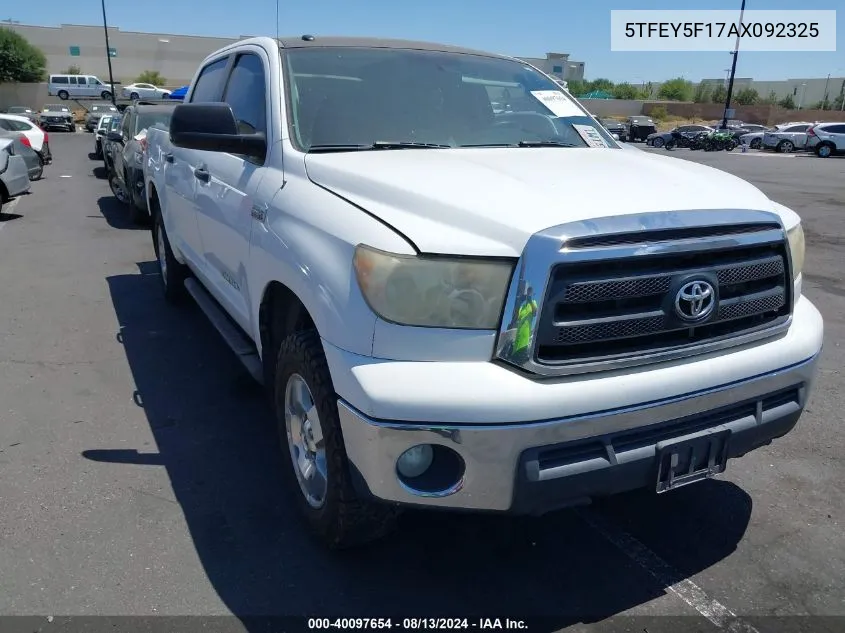 2010 Toyota Tundra Grade 5.7L V8 VIN: 5TFEY5F17AX092325 Lot: 40097654