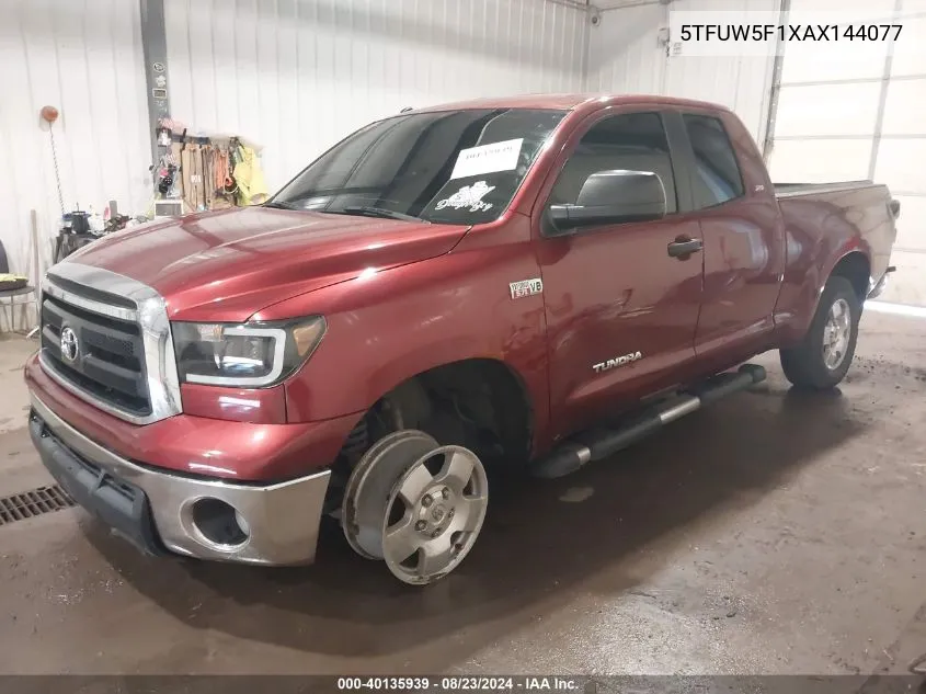 5TFUW5F1XAX144077 2010 Toyota Tundra Grade 5.7L V8