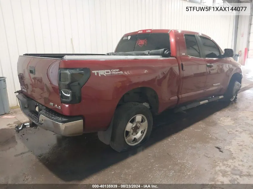 5TFUW5F1XAX144077 2010 Toyota Tundra Grade 5.7L V8