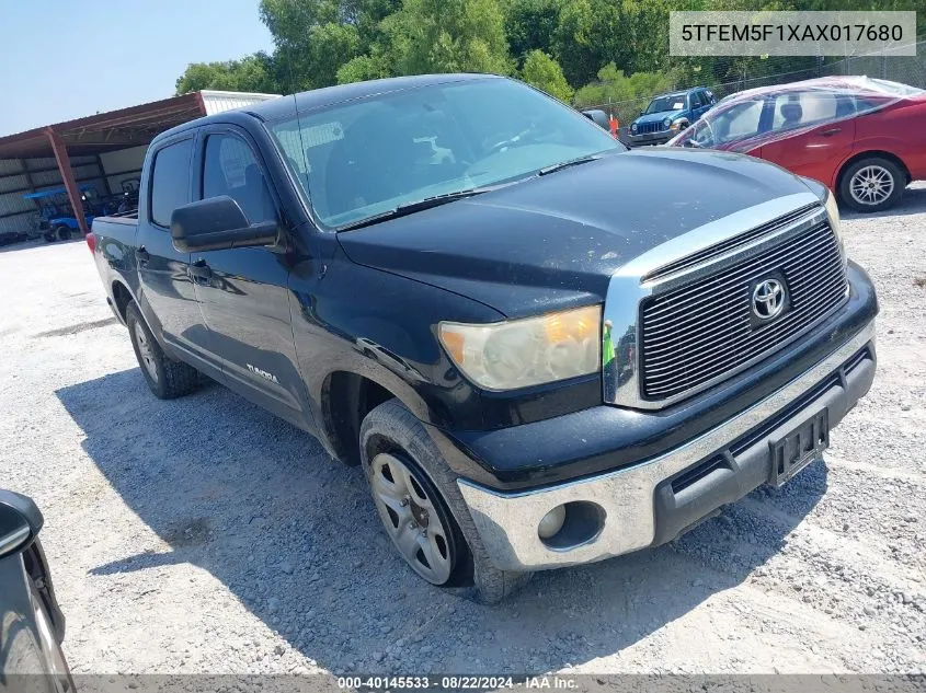 5TFEM5F1XAX017680 2010 Toyota Tundra Grade 4.6L V8