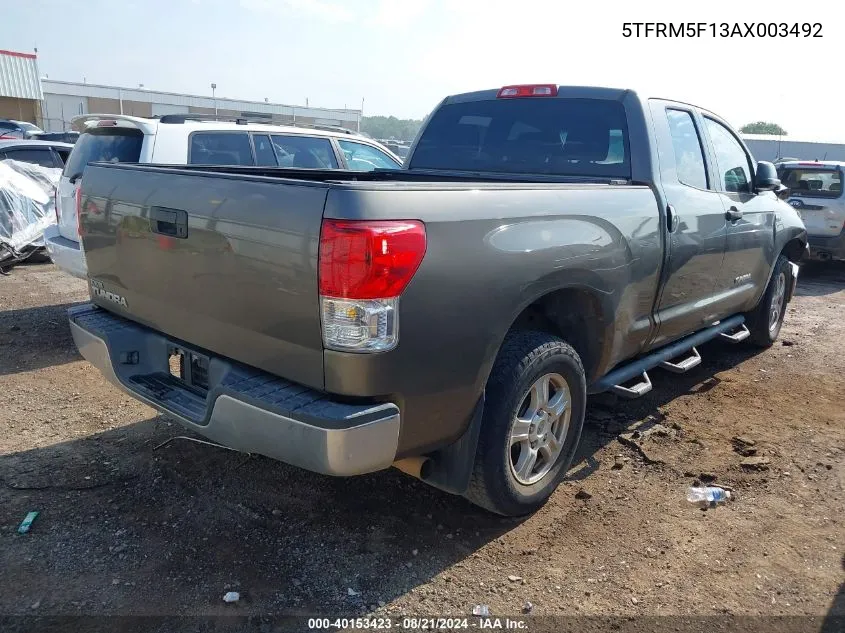 2010 Toyota Tundra Grade 4.6L V8 VIN: 5TFRM5F13AX003492 Lot: 40153423