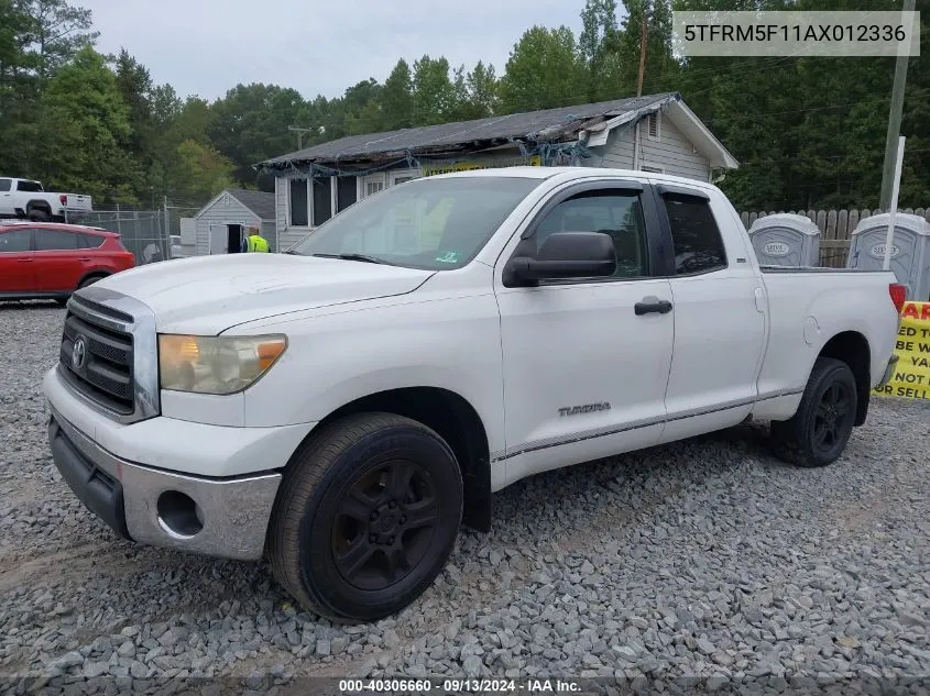 2010 Toyota Tundra Grade 4.6L V8 VIN: 5TFRM5F11AX012336 Lot: 40306660