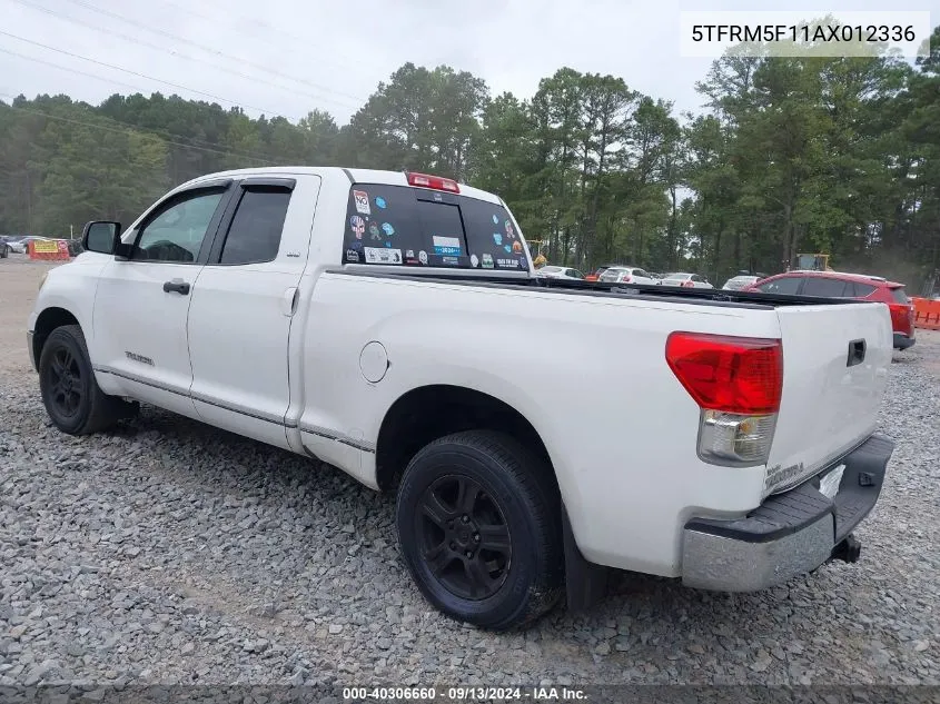 2010 Toyota Tundra Grade 4.6L V8 VIN: 5TFRM5F11AX012336 Lot: 40306660