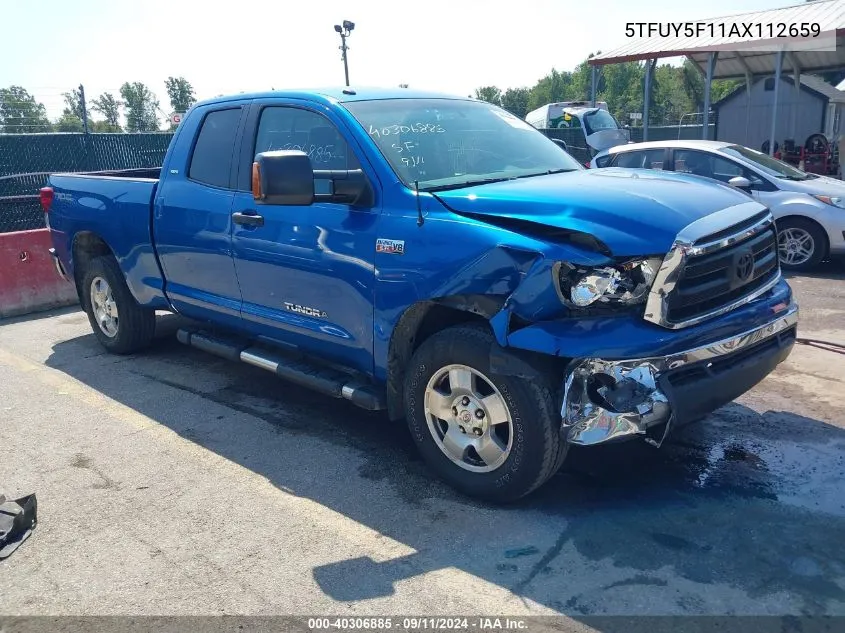 2010 Toyota Tundra Grade 5.7L V8 VIN: 5TFUY5F11AX112659 Lot: 40306885