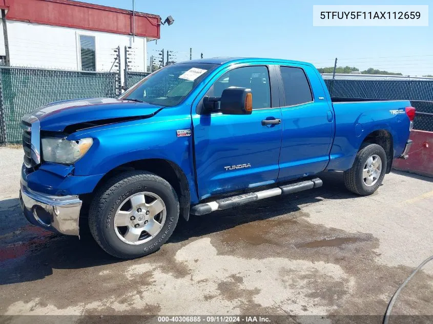 2010 Toyota Tundra Grade 5.7L V8 VIN: 5TFUY5F11AX112659 Lot: 40306885