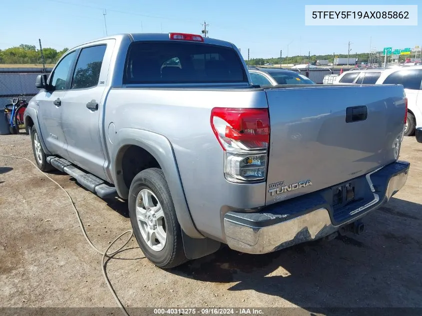 2010 Toyota Tundra Grade 5.7L V8 VIN: 5TFEY5F19AX085862 Lot: 40313275