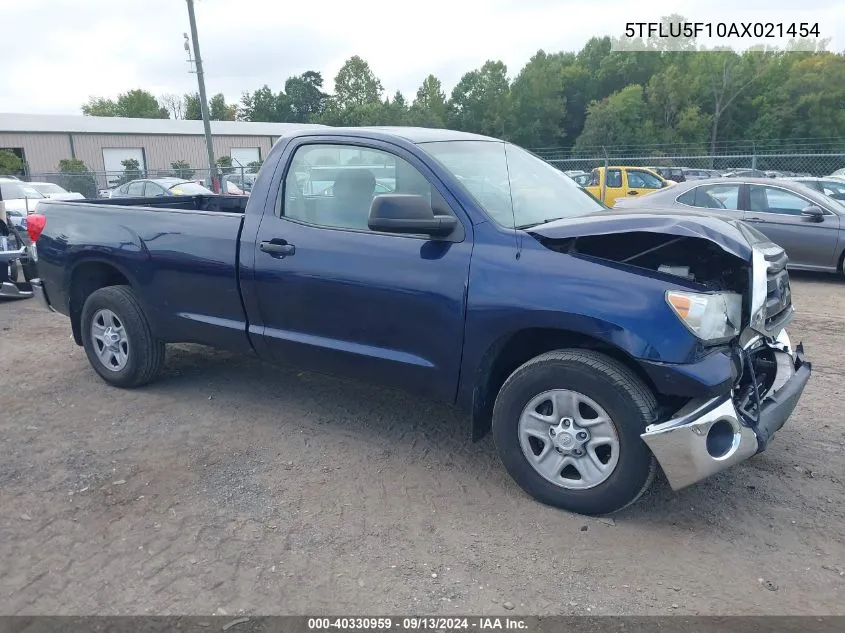 5TFLU5F10AX021454 2010 Toyota Tundra Grade V6