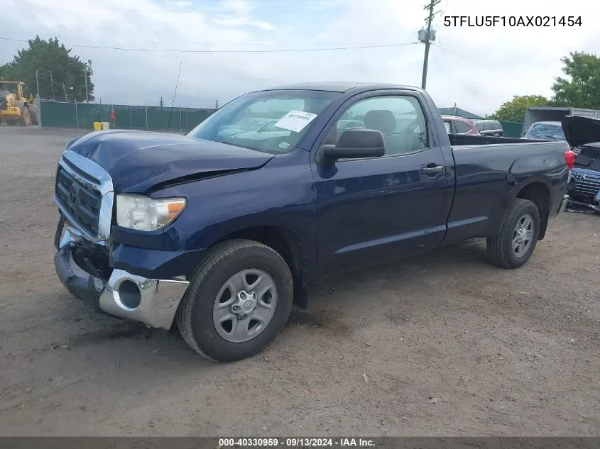 5TFLU5F10AX021454 2010 Toyota Tundra Grade V6